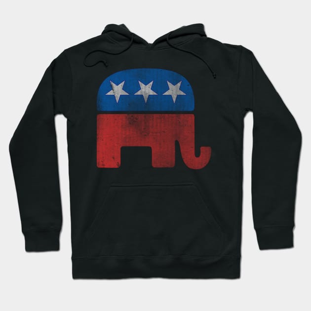 Republican Elephant Vintage Hoodie by Flippin' Sweet Gear